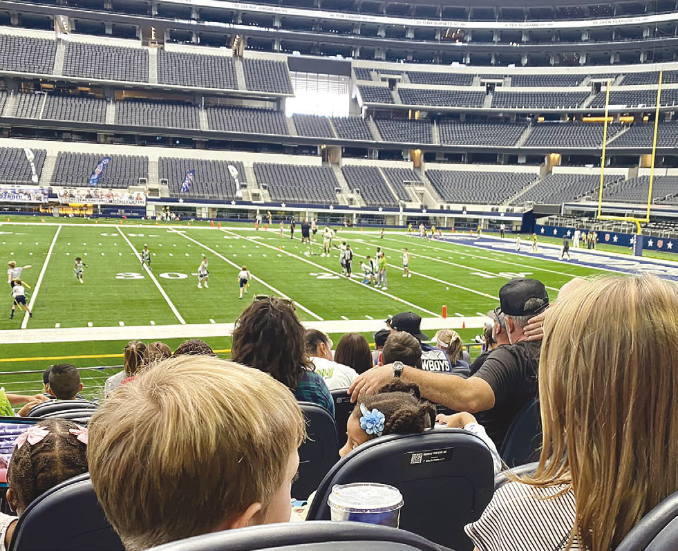 An Albany All-Star team of second and third graders had the opportunity to play in a tournament at UT Arlington and AT&amp;T Stadium last weekend. The team members were selected by all local flag football coaches. Courtesy Photo