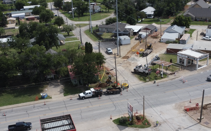 Main Street construction tied to gas line project