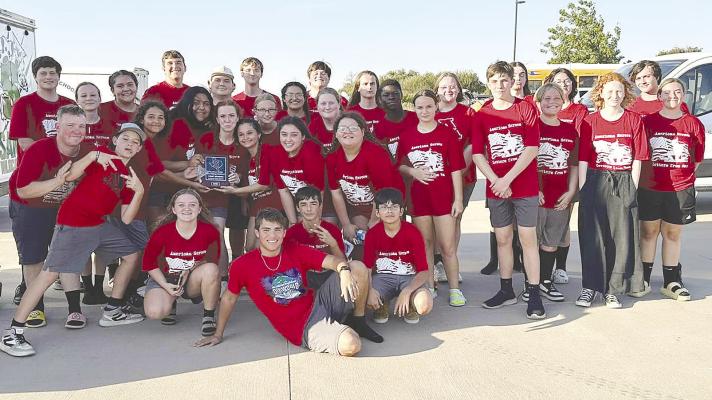As a part of its preparation for next week’s UIL marching competition, the Ragin’ Red Band participated in a two-part festival in Seymour last Saturday, where the group ended up with Division I ratings from all five judges. The band hopes to get the same kind of response from judges on Monday, when they will perform at Shotwell Stadium in Abilene. Courtesy Photo