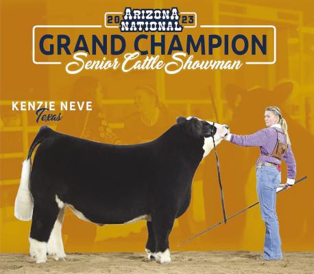 SENIOR CATTLE SHOWMAN KENZIE NEVE