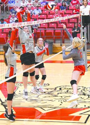 Jr. high girls win 2 of 3 matches