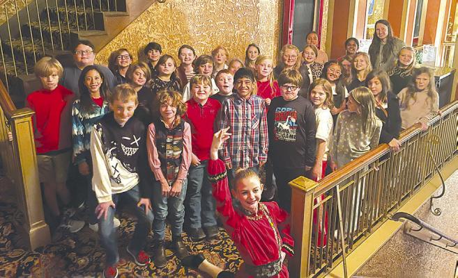 Albany fourth graders attended The Nutcracker at the Paramount Theater earlier this month, with the chance to see fellow NSES student Kalison Oliver perform as the Russian Doll. Courtesy Photo