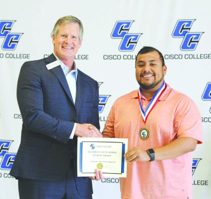 San Lucas honored by Cisco College