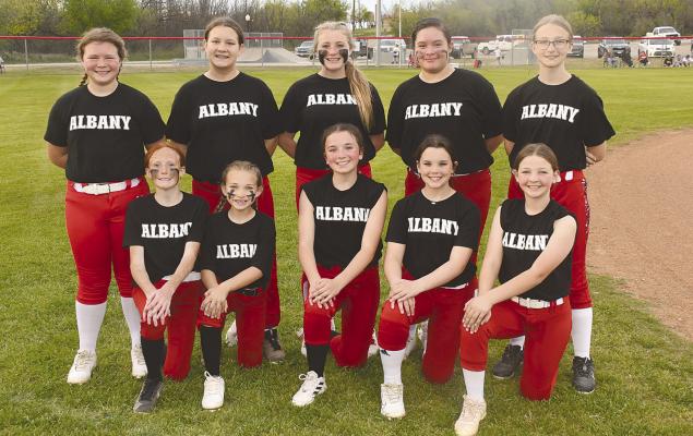 12U BLACK SOFTBALL – (front, l-r) Tinley Hefner, Harper Hargett, Kynlee Milligan, Jaelyn Cody, Laramie Oliver, (back) Willa Early, Loralie Balliew, Kenzee Roysdon, Liz Salazar, Harlee Mark, (not pictured) coach Beth Roysdon