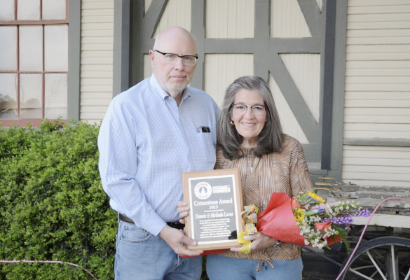 Lucases honored with Cornerstone Award