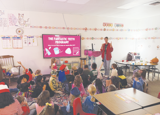 Masons donate toothbrush kits to NSES students
