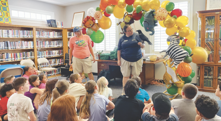 Story hour brings zoo animals to library