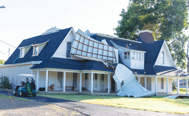 Powerful Winds Leave Trail of Damage